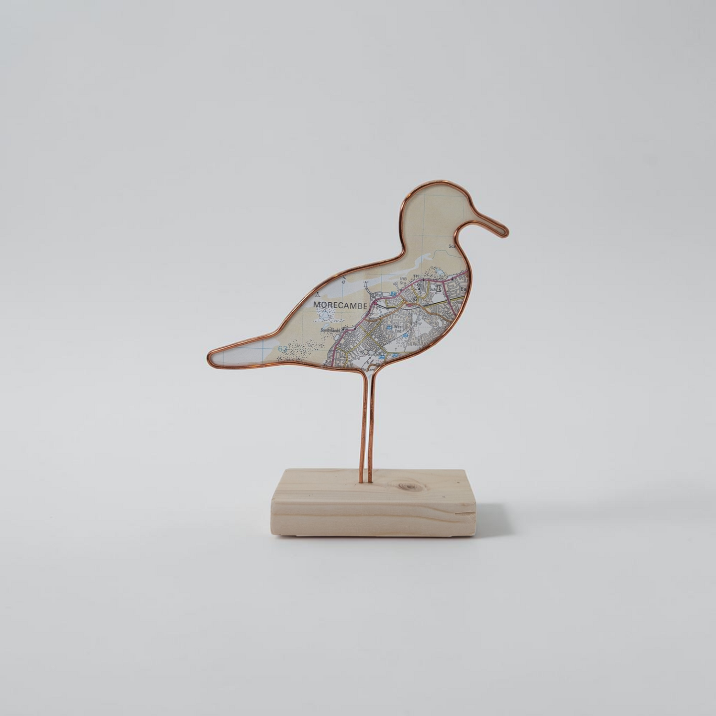 "Morecambe Gull" Wire Bird Sculpture | Like a Bird Out of Wire