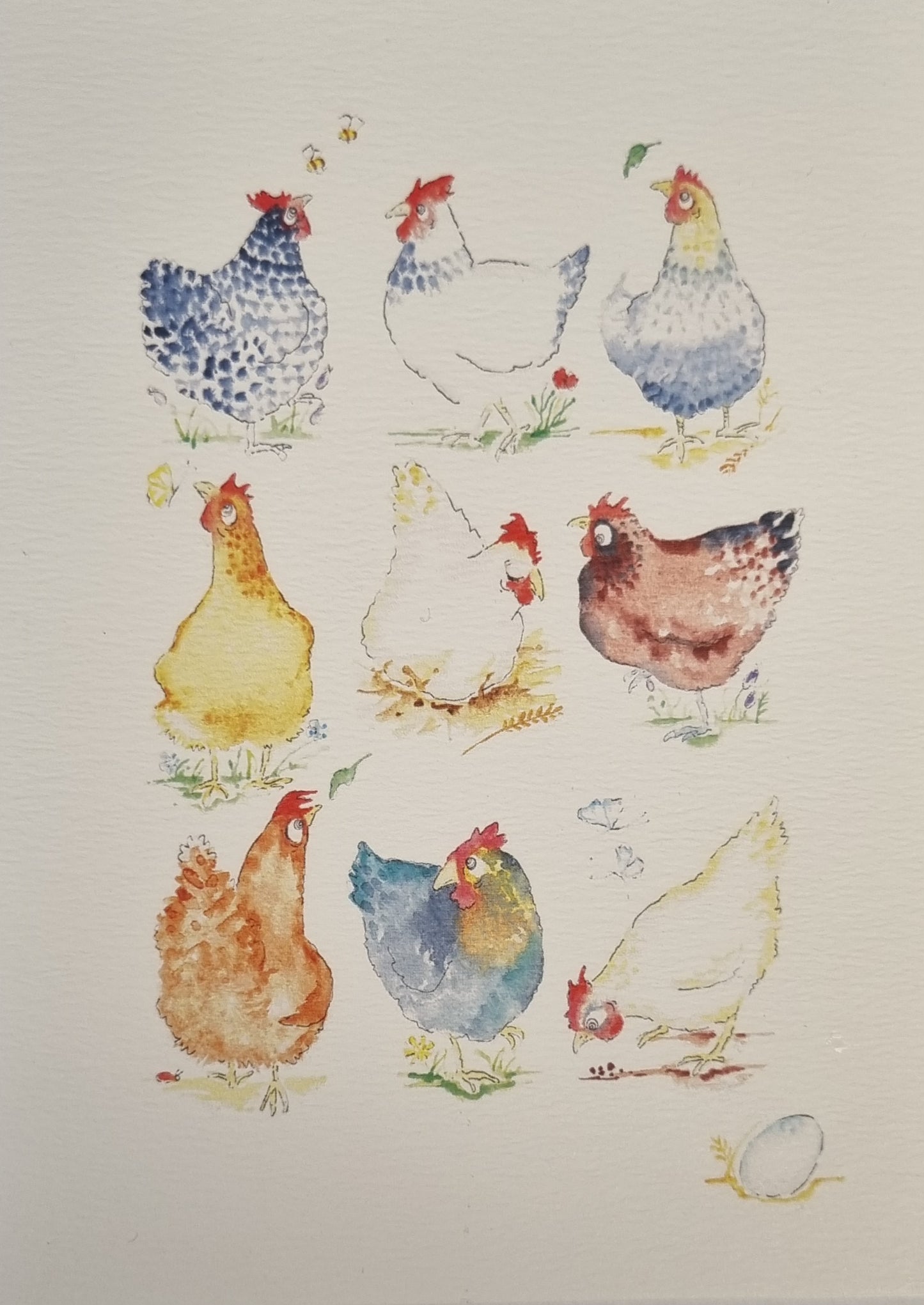 Monkey Boo Cards - Hens