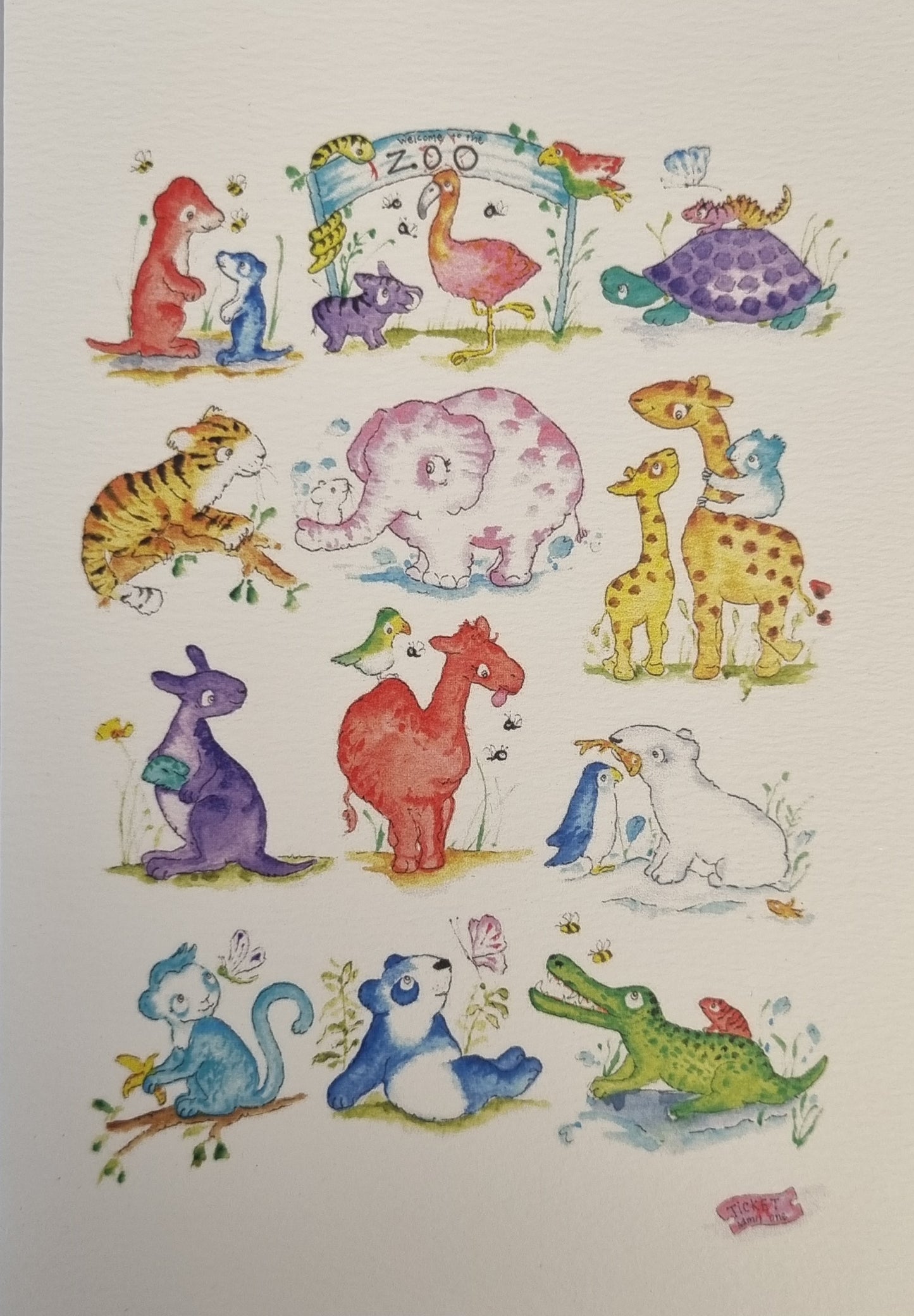 Monkey Boo Cards - Zoo