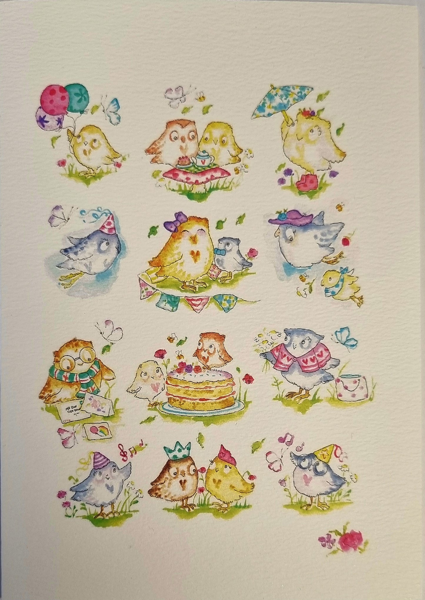 Monkey Boo Cards - Owls