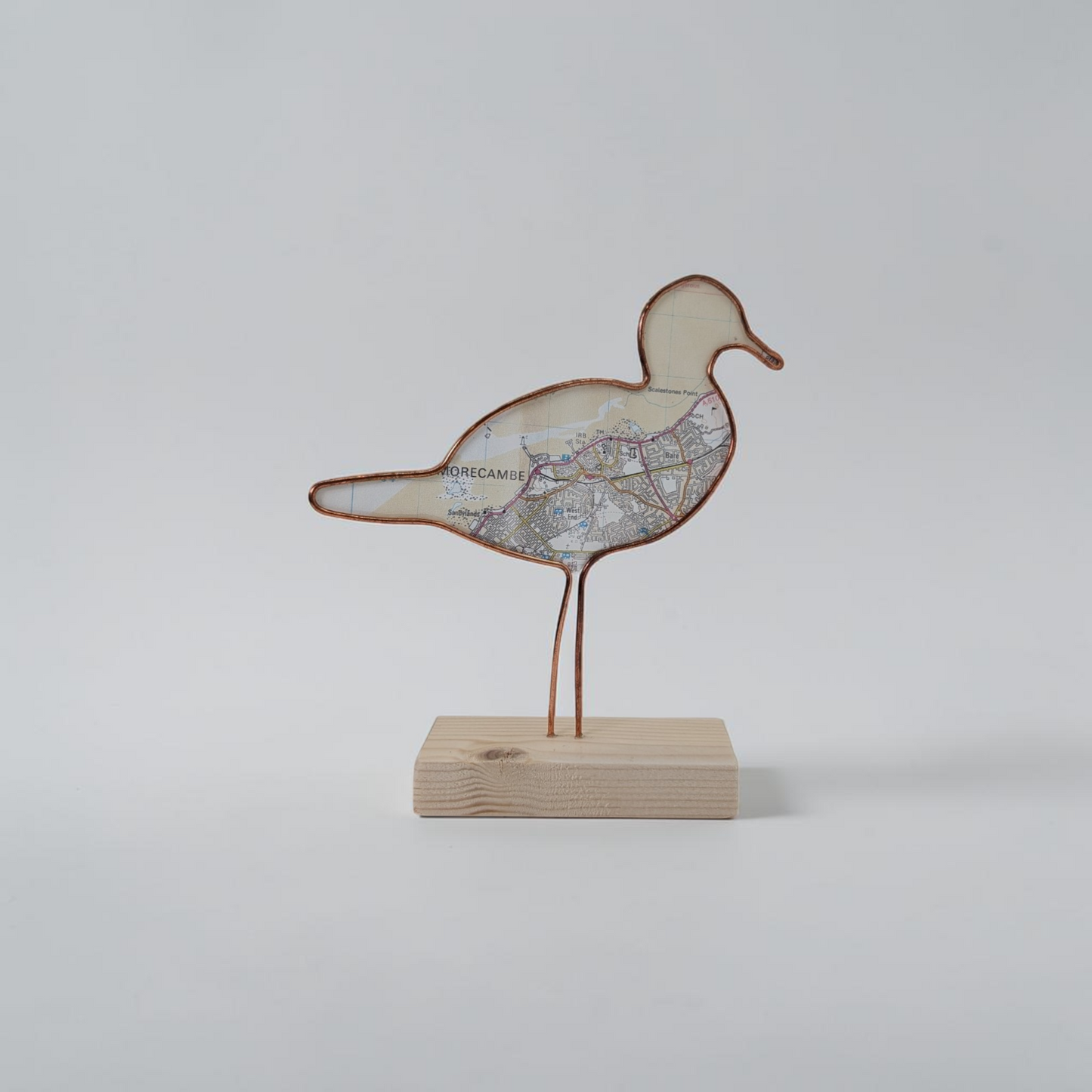 "Morecambe Gull" Wire Bird Sculpture | Like a Bird Out of Wire