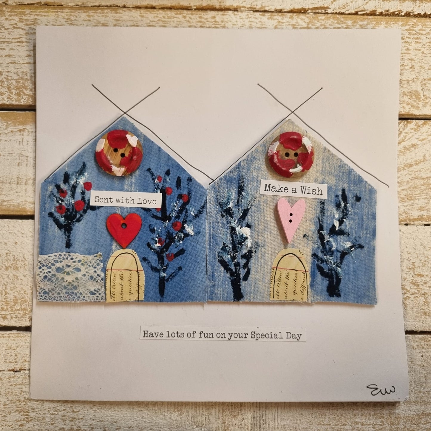 Seaside Canvas Greeting Cards 'Special Day'