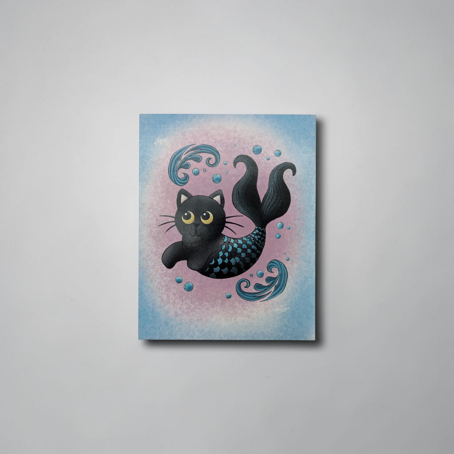 "Mer-Cat Magic" Art Print | Cry Baby Illustrations