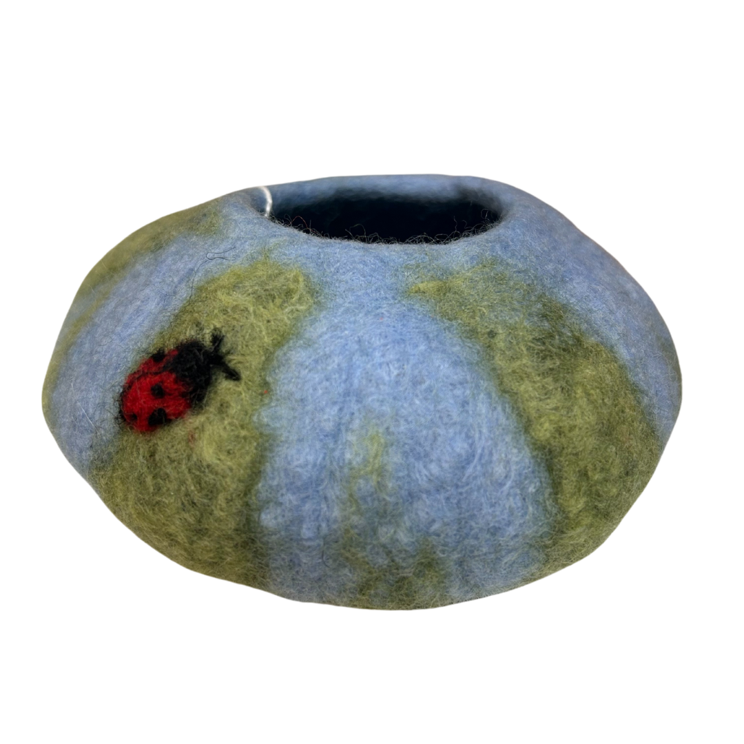 Felted Ornaments - Ladybird Bowl