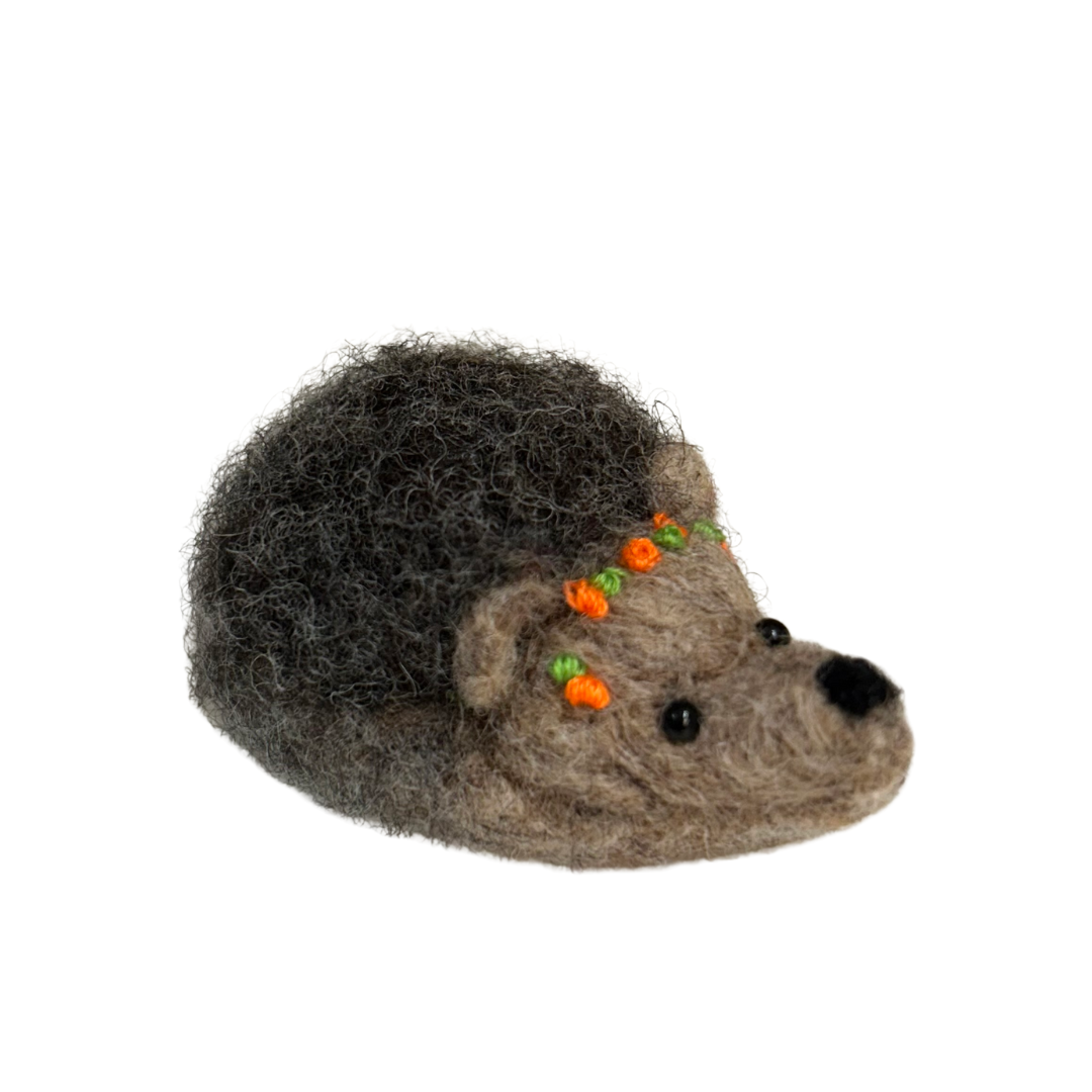 Felted Ornament - Small Hedgehog