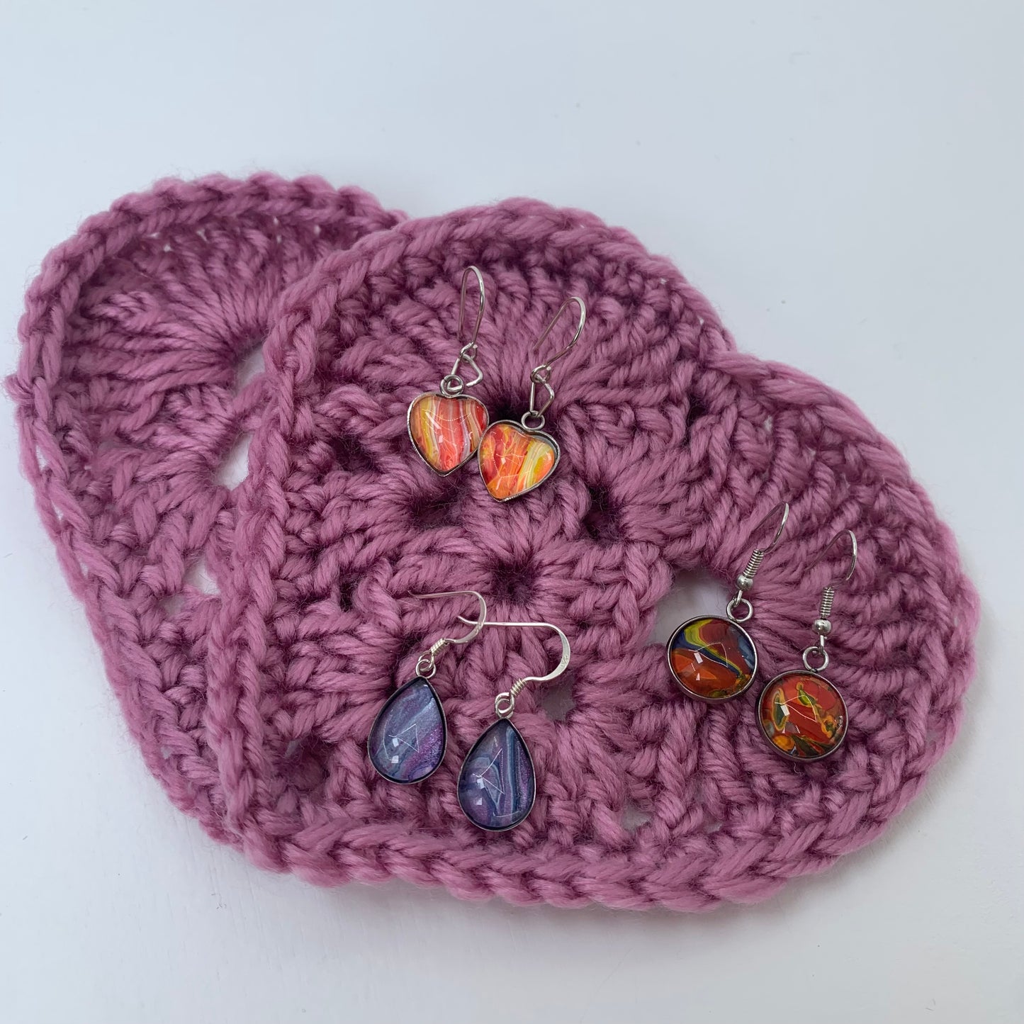 Abstract Circle Earrings