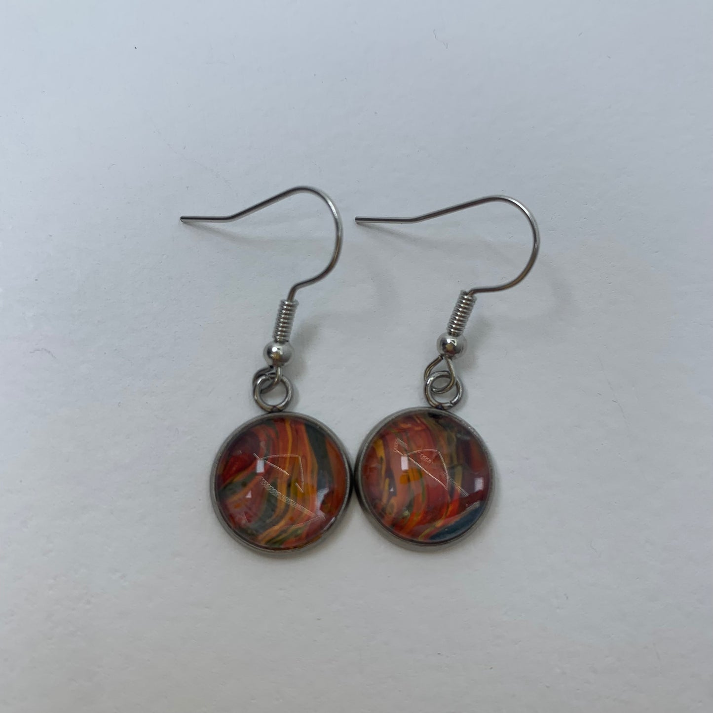 Abstract Circle Earrings