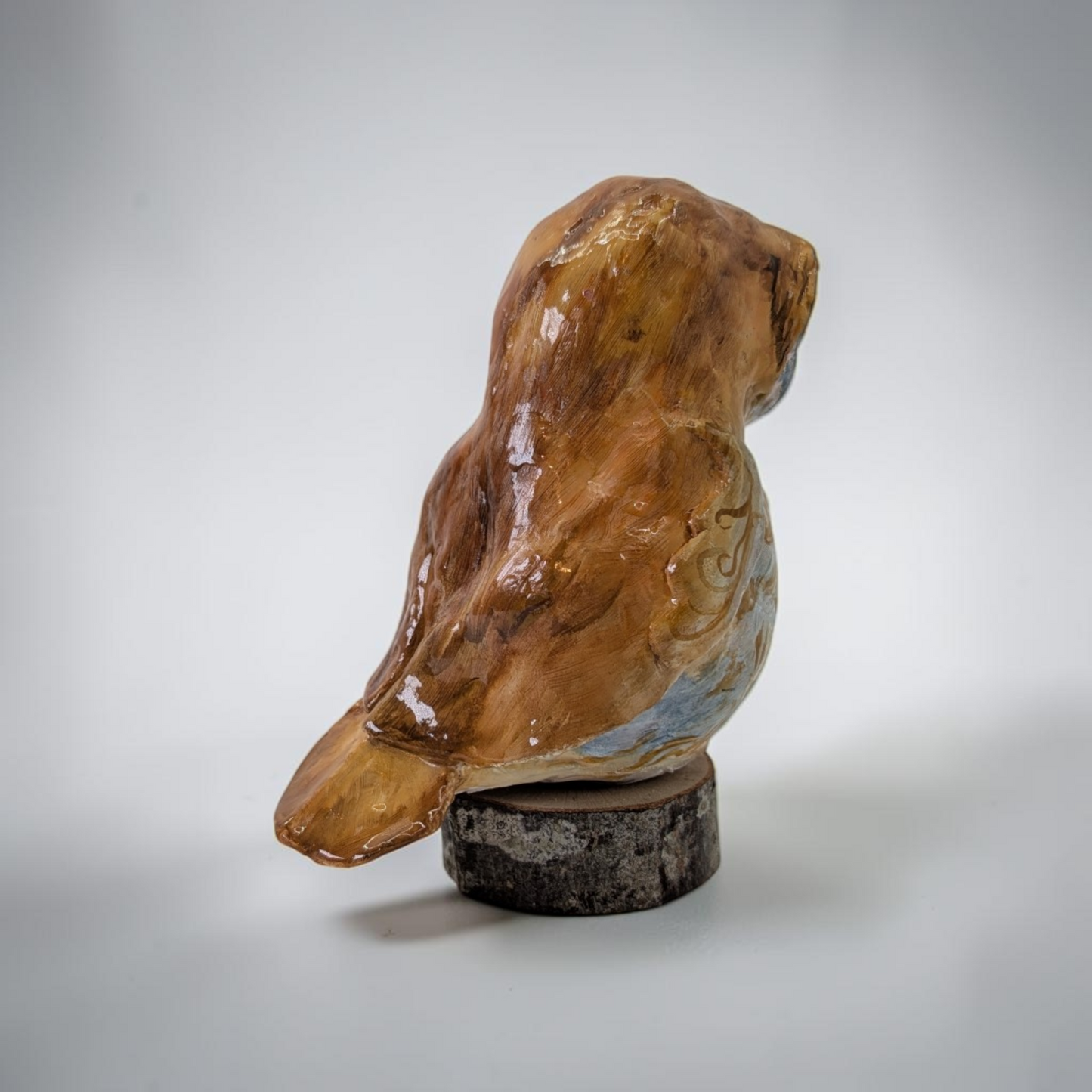 "Barn Owl" Original Clay Sculpture | Karen Pinkney