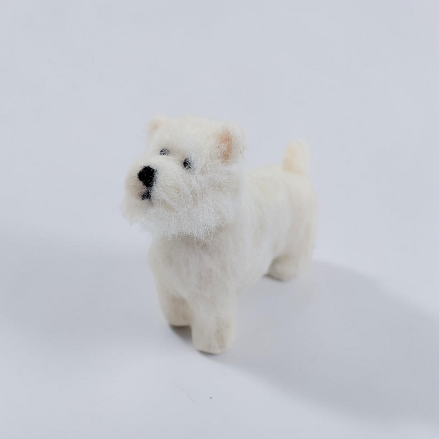 Needle Felted Westie Terrier Dog Ornament | Lin Dean