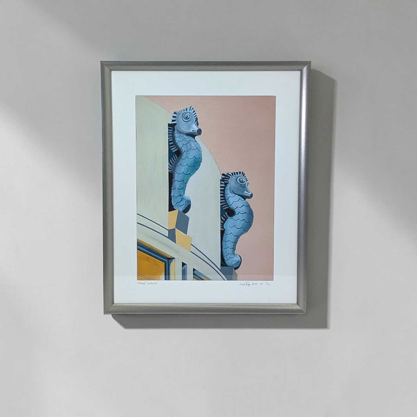 Framed 'Midland Seahorses' Limited Edition Print | Linda Page