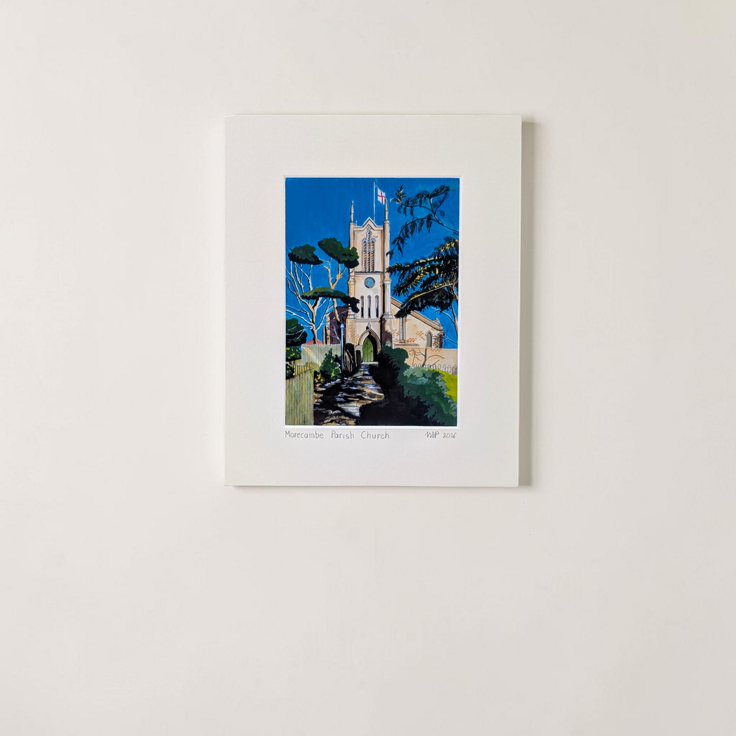 'Morecambe Parish Church' Art Print | Linda Page