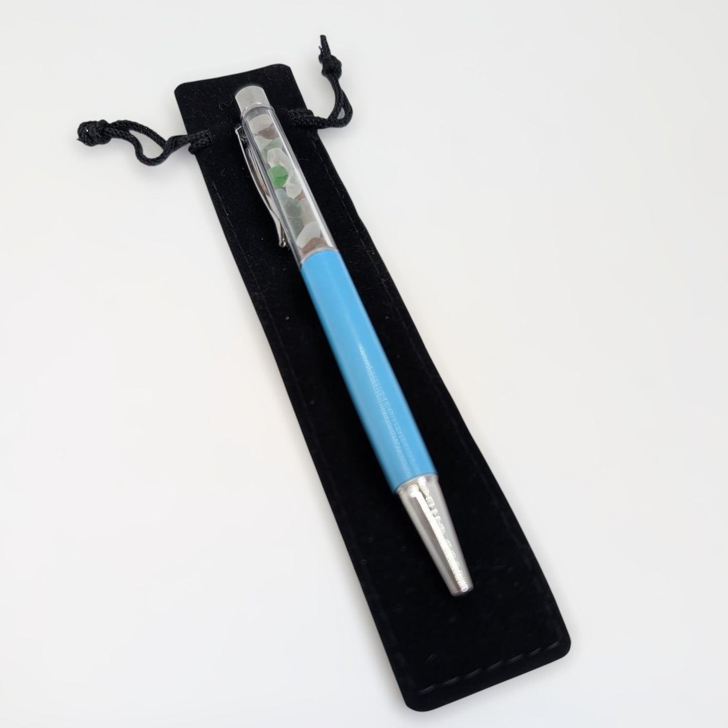 Sea Glass Encased Black Ink Pen | Shoreline Designs