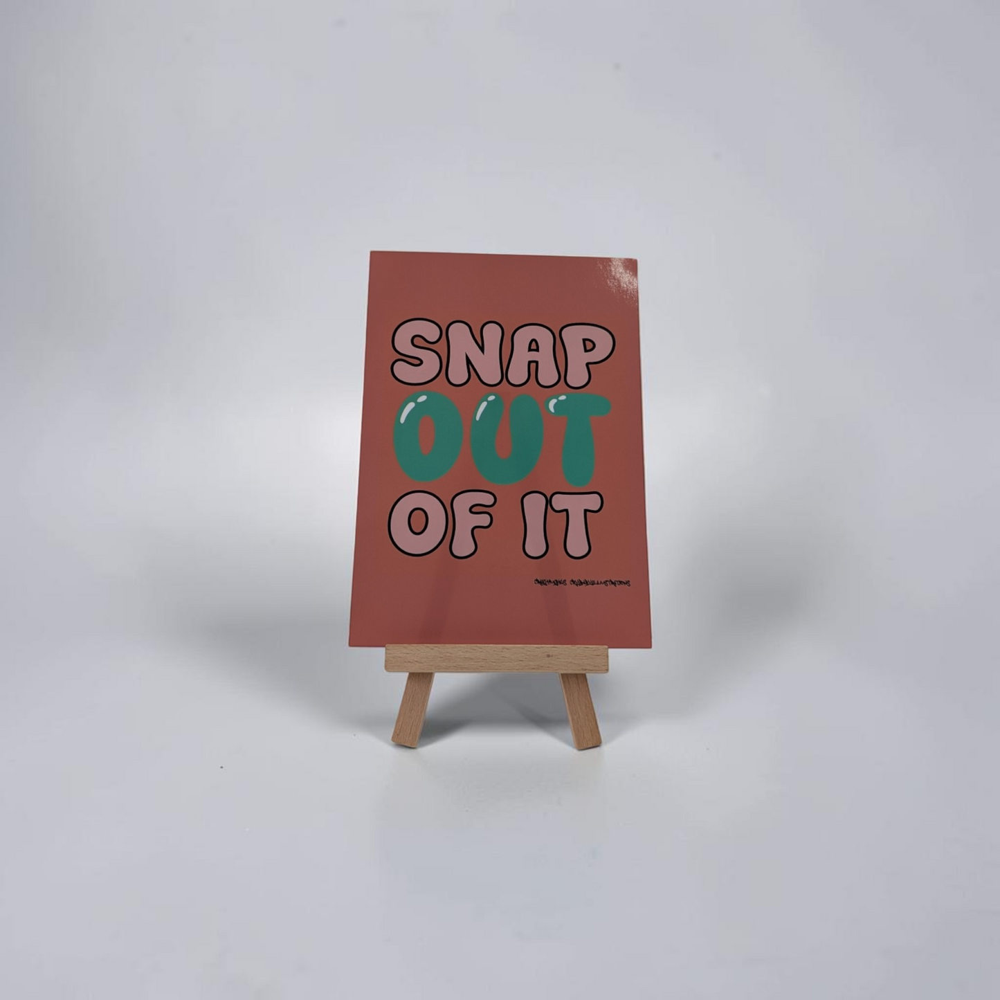 "Snap Out of It" Mini Print | Cry Baby Illustrations