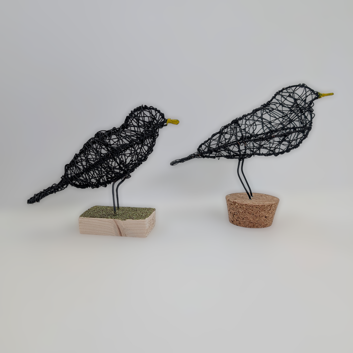 3D Wire Blackbird Sculpture | Like a Bird out of Wire