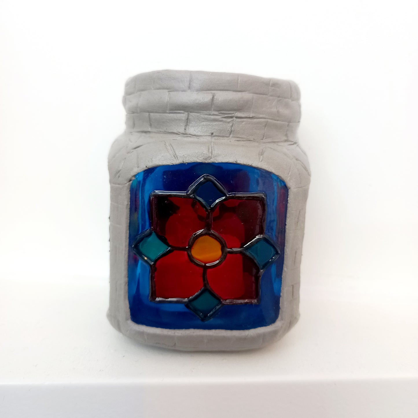 Stained Glass Effect Tea Light Holders