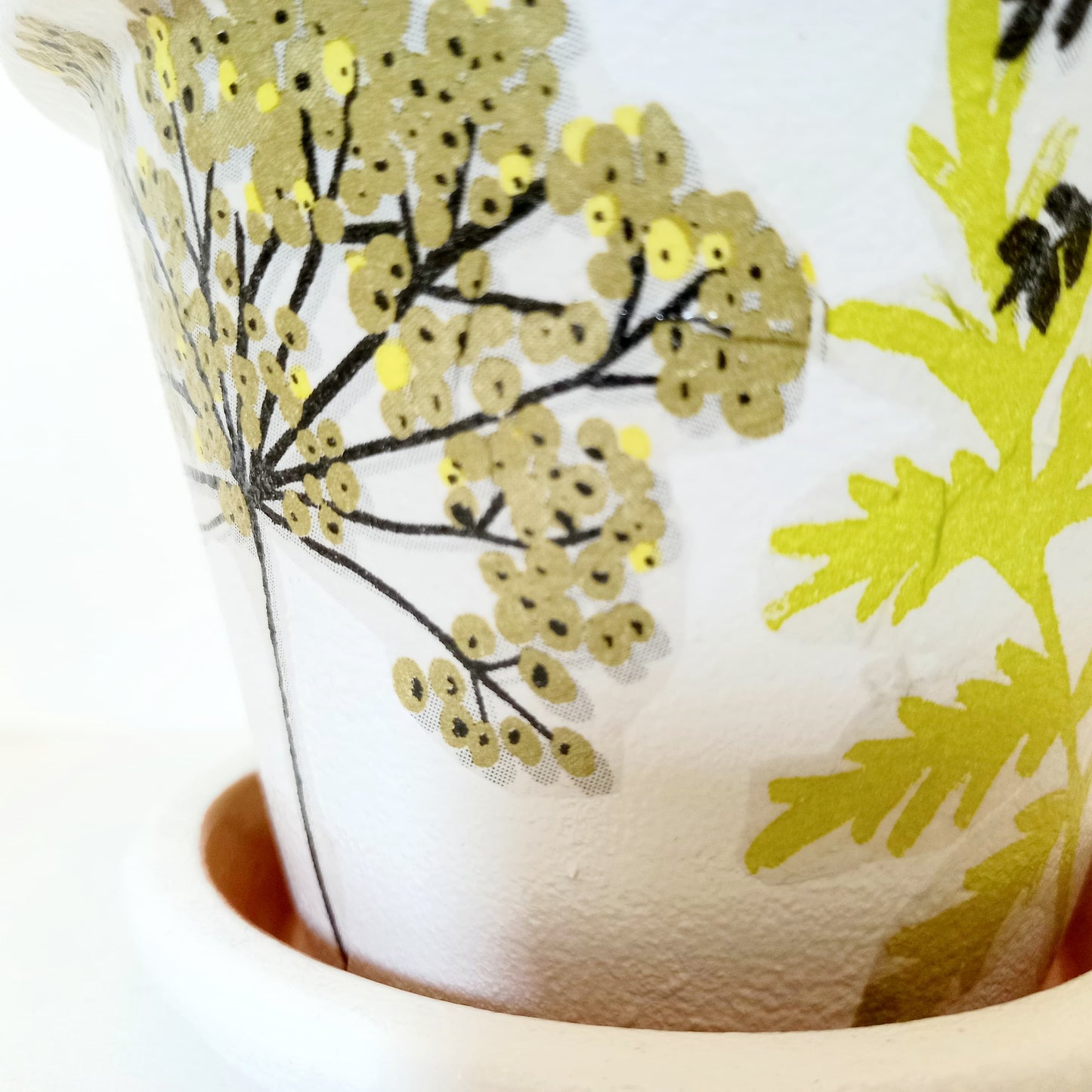 Floral Seed Head - plant pot