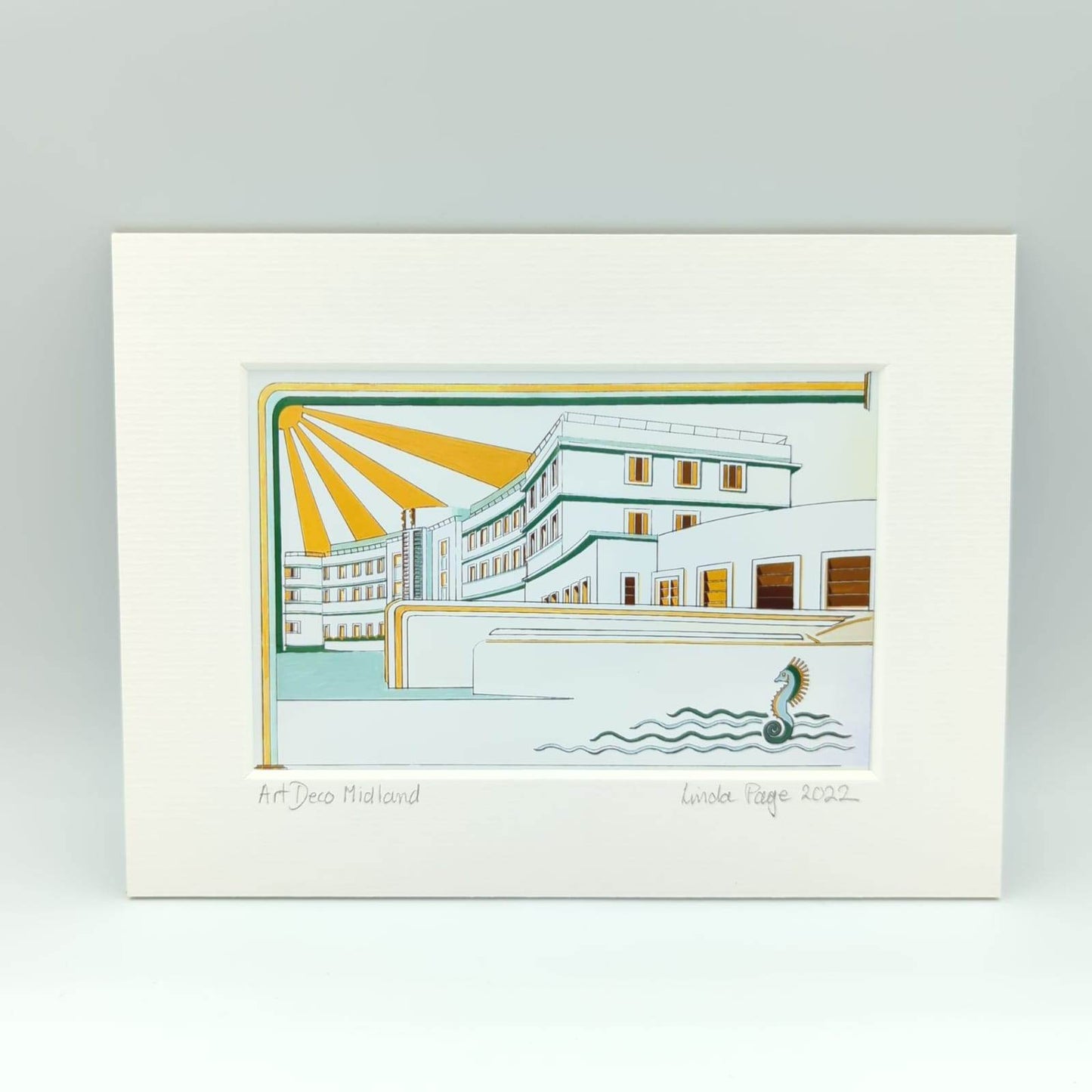 Mounted illustrated Prints of Morecambe