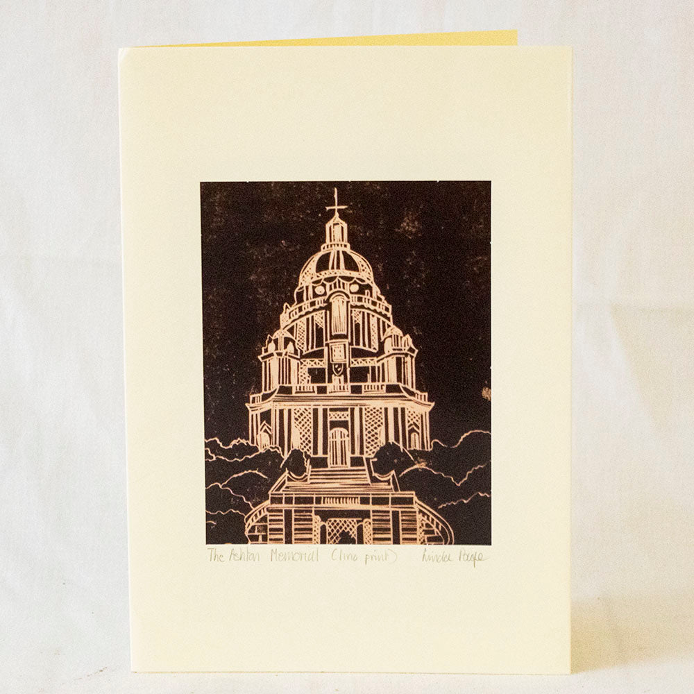 Greetings cards from lino prints