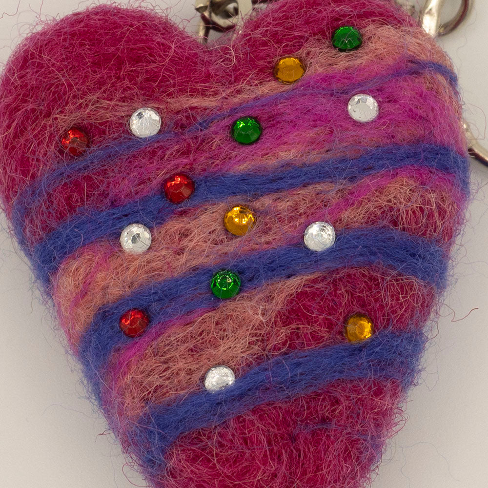 Needle felt Keyrings