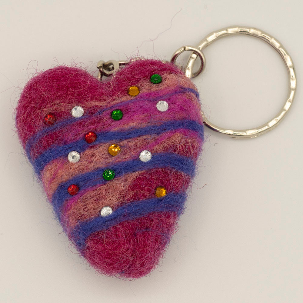 Needle felt Keyrings