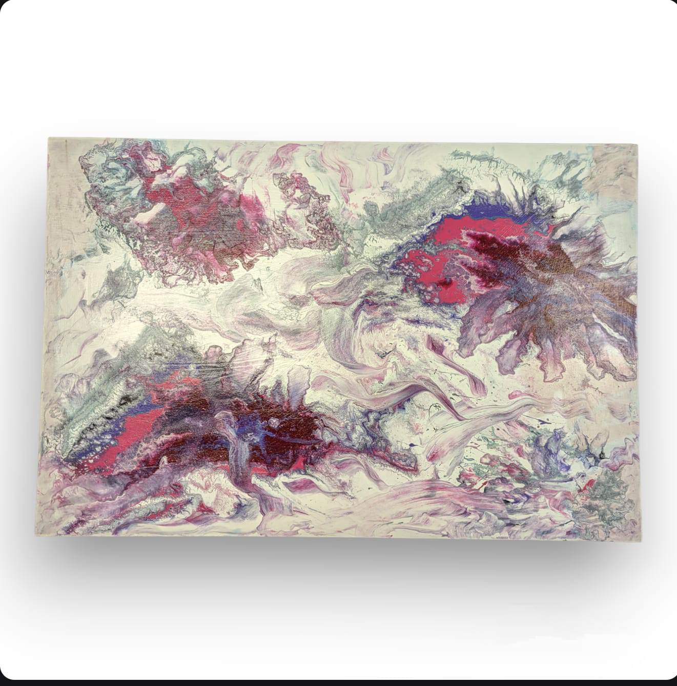 Paint poured pictures
