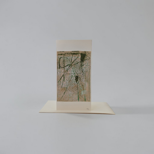 "Winter Hedgerow" Original Mixed Media Greeting Card | Trish Spence