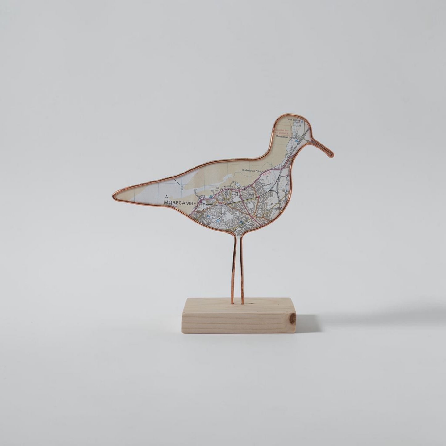 "Morecambe Shore Bird" Wire Bird Sculpture | Like a Bird Out of Wire