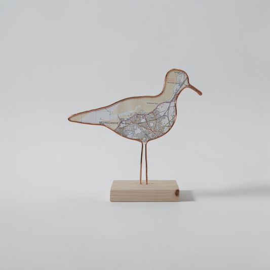 "Morecambe Shore Bird" Wire Bird Sculpture | Like a Bird Out of Wire