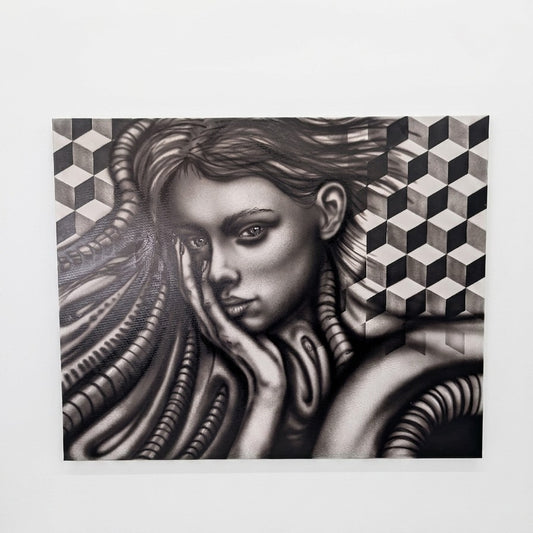 "Cybernetic Surrealism" Original Canvas Painting | Matty Green