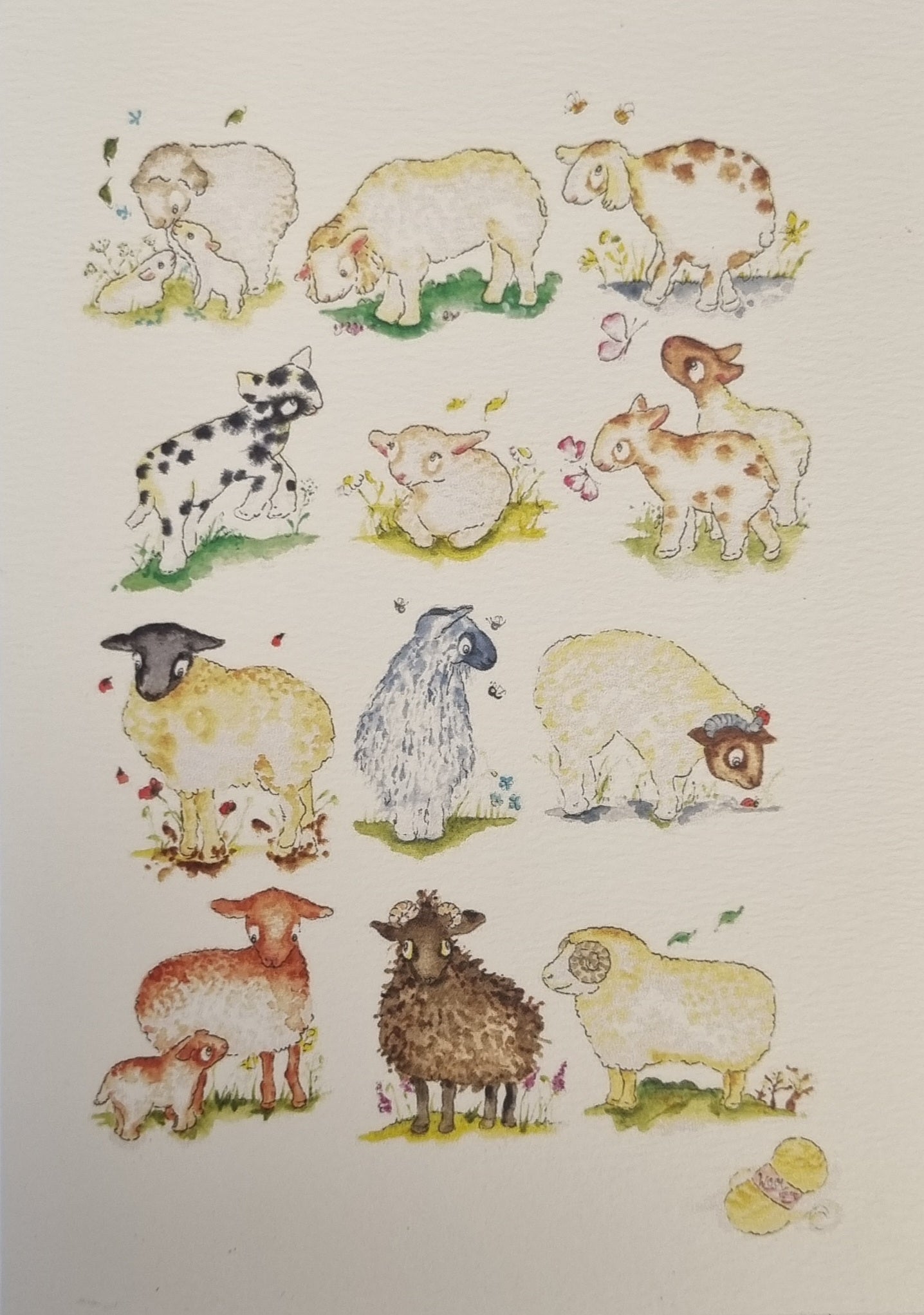 Monkey Boo Cards - Sheep