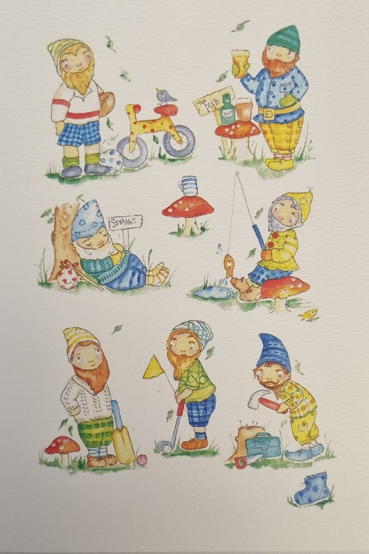 Monkey Boo Cards - Gnomes