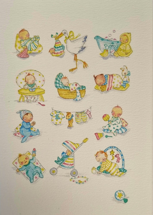 Monkey Boo Cards - Baby