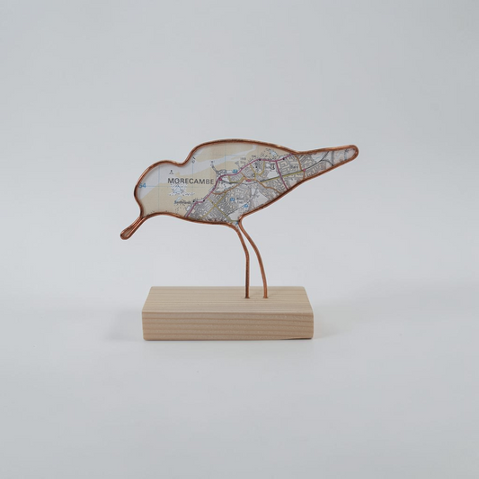 "Morecambe Wading Bird" Wire Bird Sculpture | Like a Bird Out of Wire