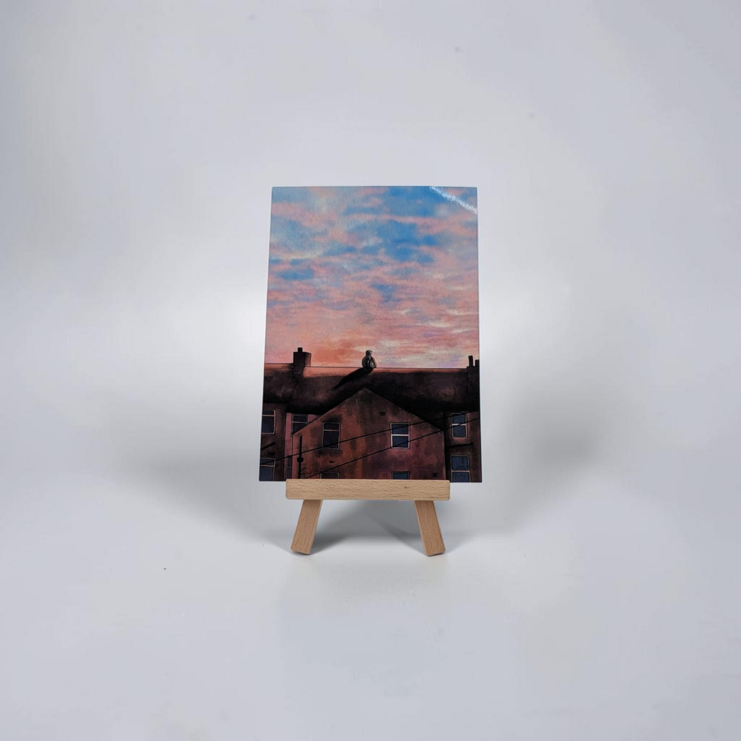 "Sunset Over Morecambe" Mini Print | Cry Baby Illustrations