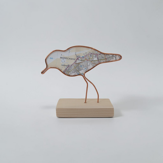 "Morecambe Wading Bird" Wire Bird Sculpture | Like a Bird Out of Wire