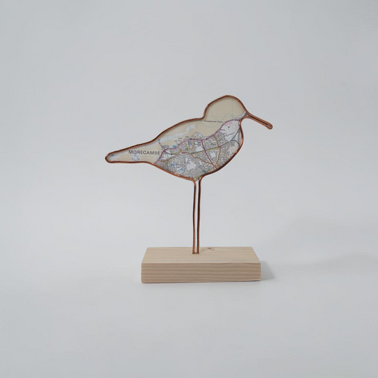 "Morecambe Shore Bird" Wire Bird Sculpture | Like a Bird Out of Wire