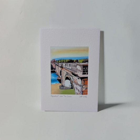 "Aqueduct over the Lune" Greeting Card | Linda Page