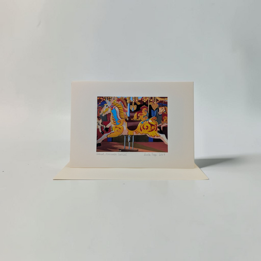 "Carousel at the Carnival" Greeting Card | Linda Page