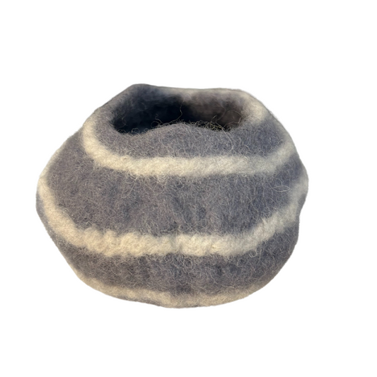Felted Ornaments - Grey Bowl