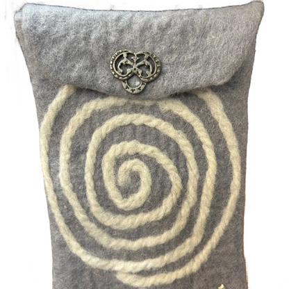 Felted Grey Shoulder Bag (Phone Bag)