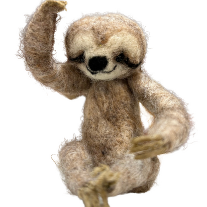 Felted Ornament - Sloth