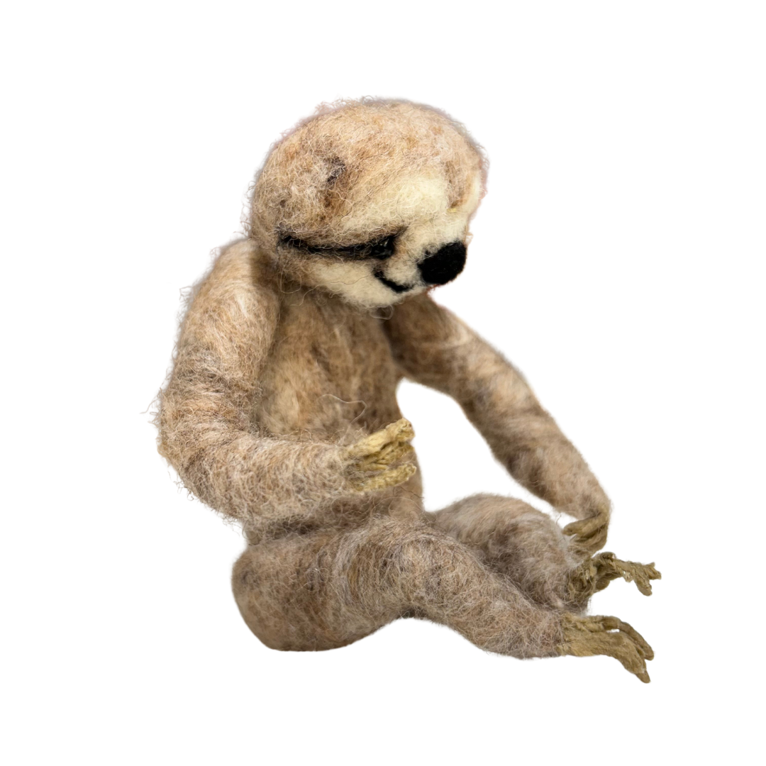 Felted Ornament - Sloth
