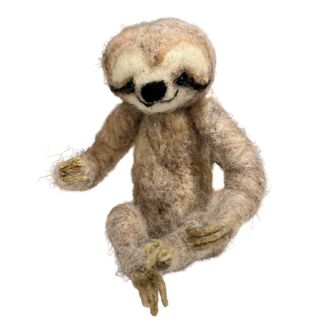 Felted Ornament - Sloth
