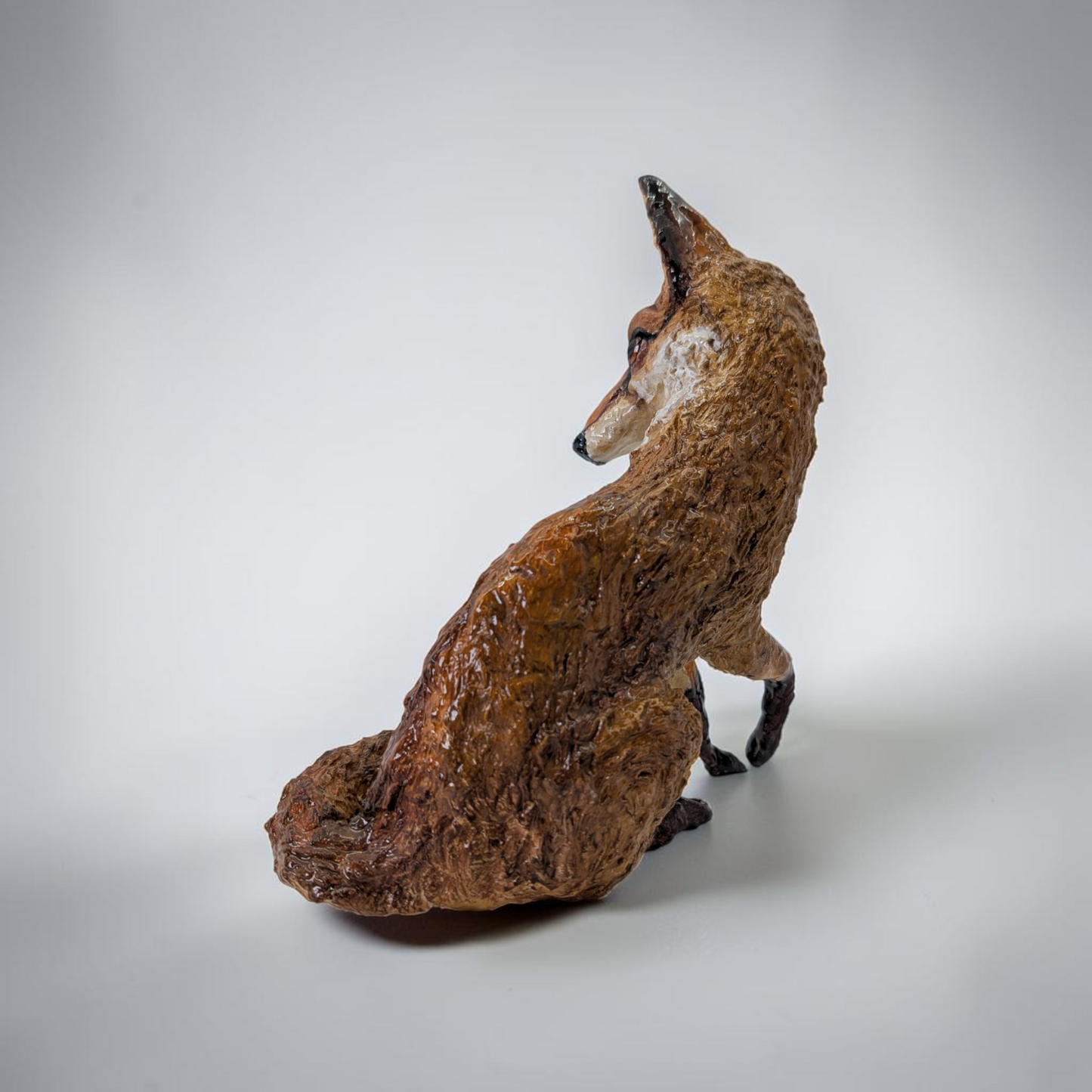 "Curious Fox" Original Clay Sculpture | Karen Pinkney