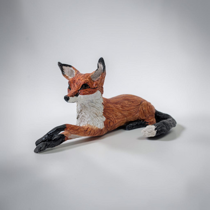 "Resting Fox" Original Clay Sculpture | Karen Pinkney