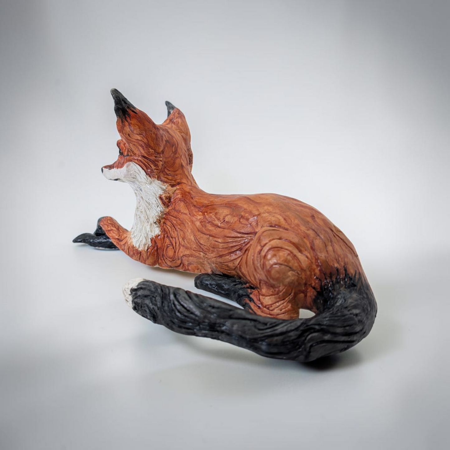 "Resting Fox" Original Clay Sculpture | Karen Pinkney