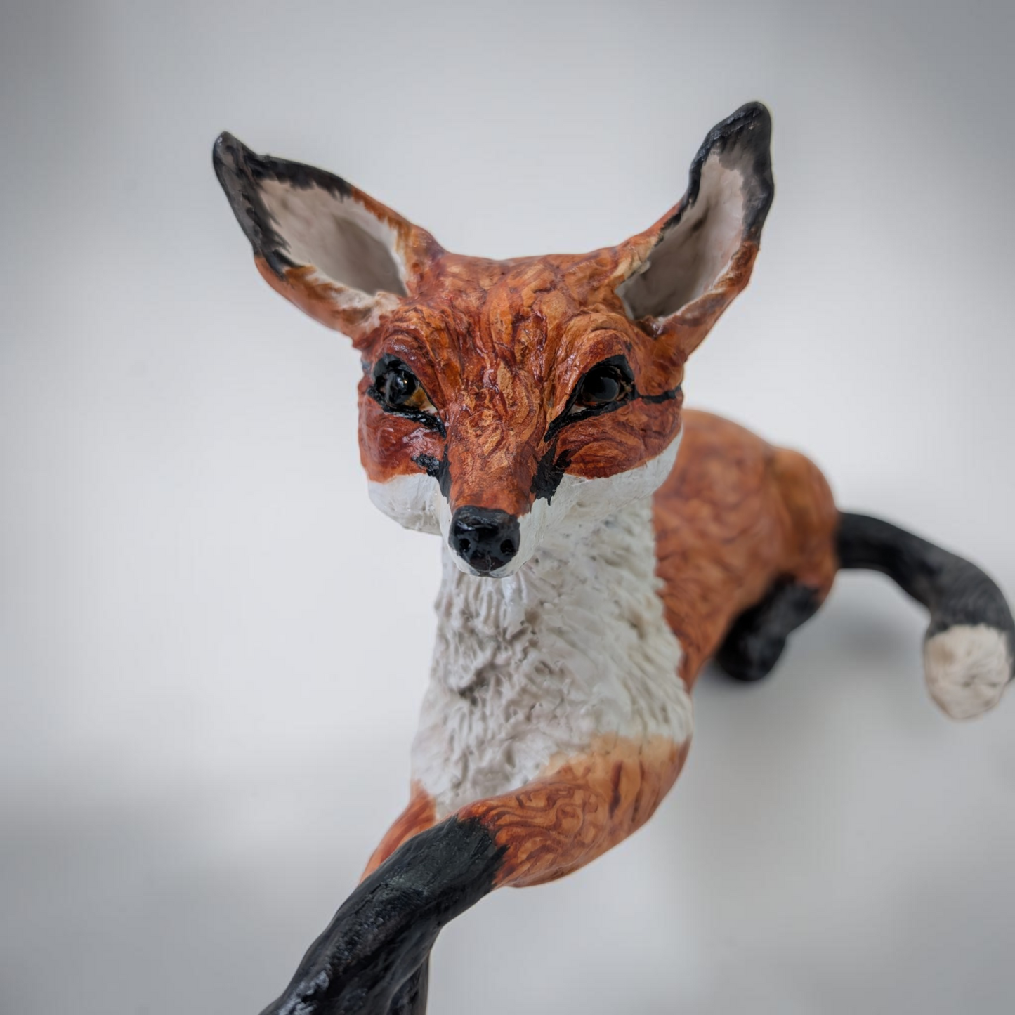 "Resting Fox" Original Clay Sculpture | Karen Pinkney