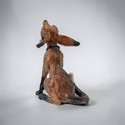 "Calling Fox" Original Clay Sculpture | Karen Pinkney