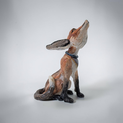 "Calling Fox" Original Clay Sculpture | Karen Pinkney