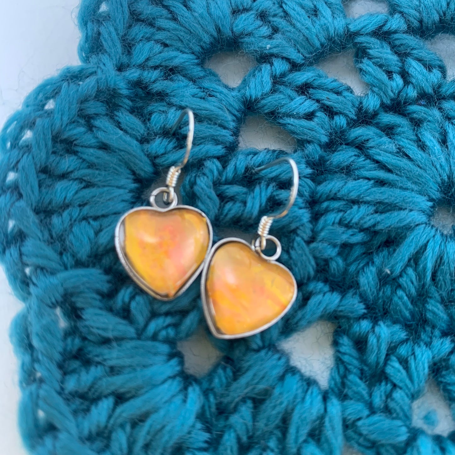 Abstract Heart Earrings